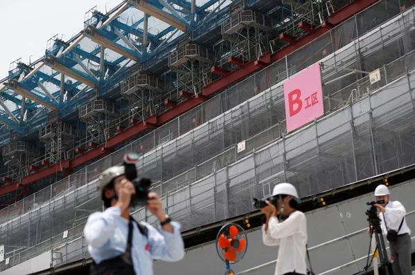 2020年の東京五輪開催場所を巡るプレス・ツアーに参加する記者ら 2020年の東京五輪開催場所を巡るプレス・ツアーに参加する記者ら - Sputnik 日本
