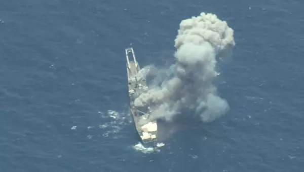 米退役艦を演習で沈没　動画に撮影 - Sputnik 日本