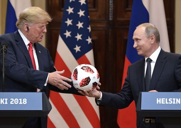 トランプ米大統領とロシアのプーチン大統領　ヘルシンキで - Sputnik 日本
