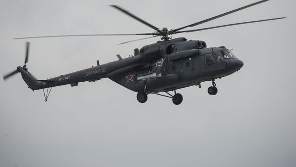 Вертолет Ми-8 АТМШ Терминатор на аэродроме Кубинка - Sputnik 日本