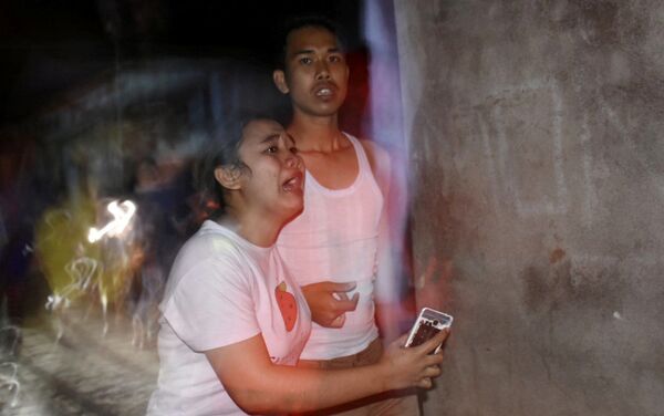 インドネシア・ロンボク島で発生した地震の被災者 - Sputnik 日本