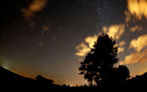 ペルセウス座流星群の際の空。ドイツ - Sputnik 日本