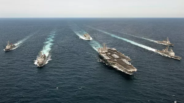 The Enterprise Carrier Strike Group transits the Atlantic Ocean - Sputnik 日本