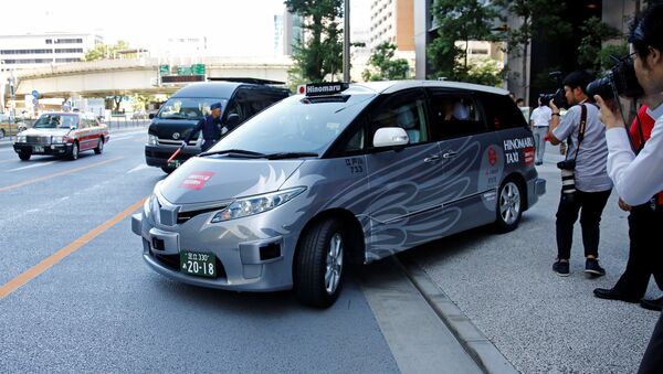 客乗せ自動運転タクシー、テスト走行を東京で開始 - Sputnik 日本
