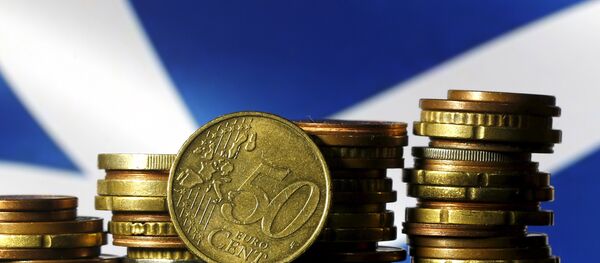 ギリシャ国旗とユーロ ギリシャ国旗とユーロ - Sputnik 日本