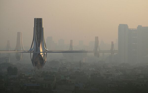 インドの首都　高層タワーで汚染スモッグ対策 - Sputnik 日本