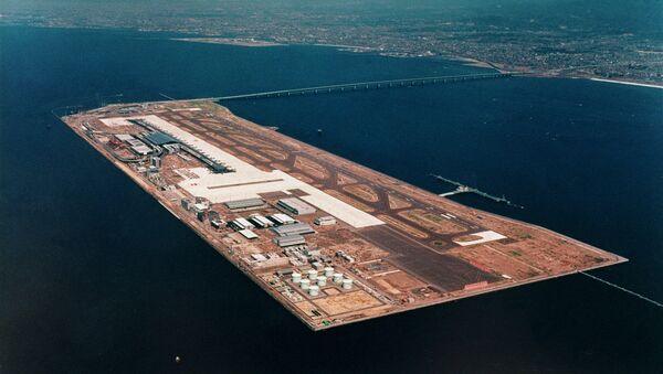 Вид аэропорта Кансай с воздуха. Архивное фото - Sputnik 日本