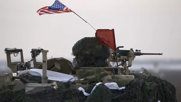 U.S. army M1 Abrams tank attends firing exercise after the inauguration ceremony of bilateral military training between U.S. and Polish troops in Zagan, Poland, January 30, 2017