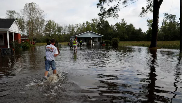 Consecuencias del huracán Florence en EEUU - Sputnik 日本