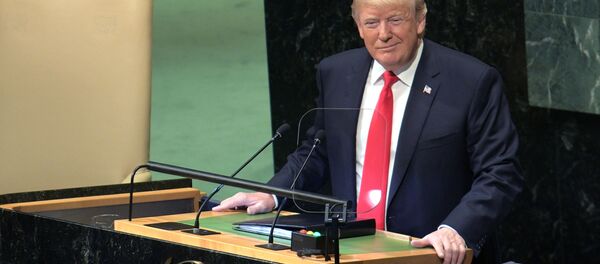Президент США Дональд Трамп выступает на Генеральной Ассамблее Организации Объединенных Наций в Нью-Йорке Президент США Дональд Трамп выступает на Генеральной Ассамблее Организации Объединенных Наций в Нью-Йорке - Sputnik 日本