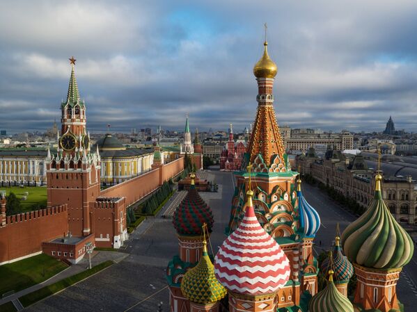 モスクワの赤の広場にある聖ワシリイ大聖堂 - Sputnik 日本