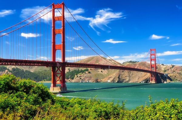 アメリカ西海岸のサンフランシスコにあるゴールデン・ゲート・ブリッジ - Sputnik 日本