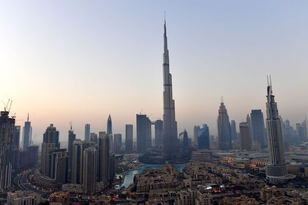 ドバイ・アラブ首長国連邦にある世界一高い超高層ビル、ブルジュ・ハリファ - Sputnik 日本