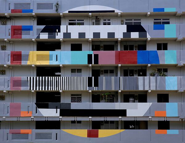 さまざまに彩られた高層住宅　シンガポール - Sputnik 日本