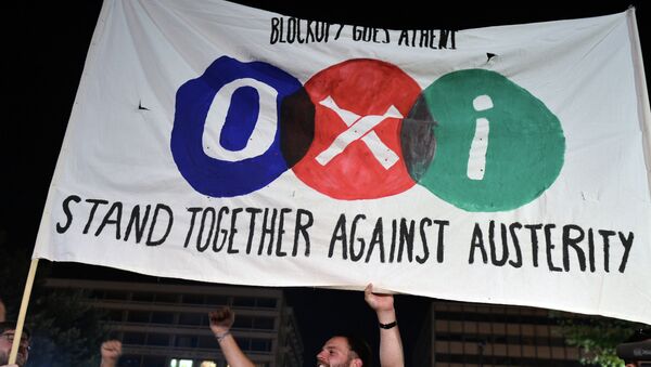 国民投票後　首都アテネで抗議行動 - Sputnik 日本