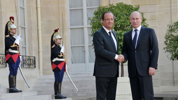 ロシアのプーチン大統領は、フランスのオランド大統領 - Sputnik 日本