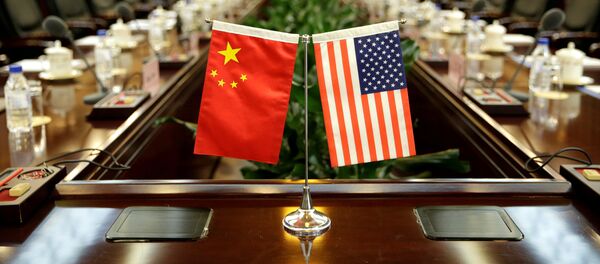 中国と米国の旗（アーカイブ写真） - Sputnik 日本