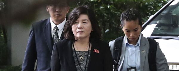 北朝鮮の崔善姫(チェ・ソンヒ)外務次官(アーカイブ写真) 北朝鮮の崔善姫(チェ・ソンヒ)外務次官(アーカイブ写真) - Sputnik 日本