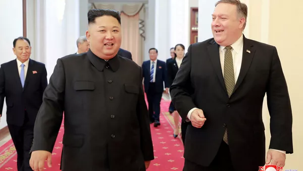 金正恩委員長とポンペオ米国務長官