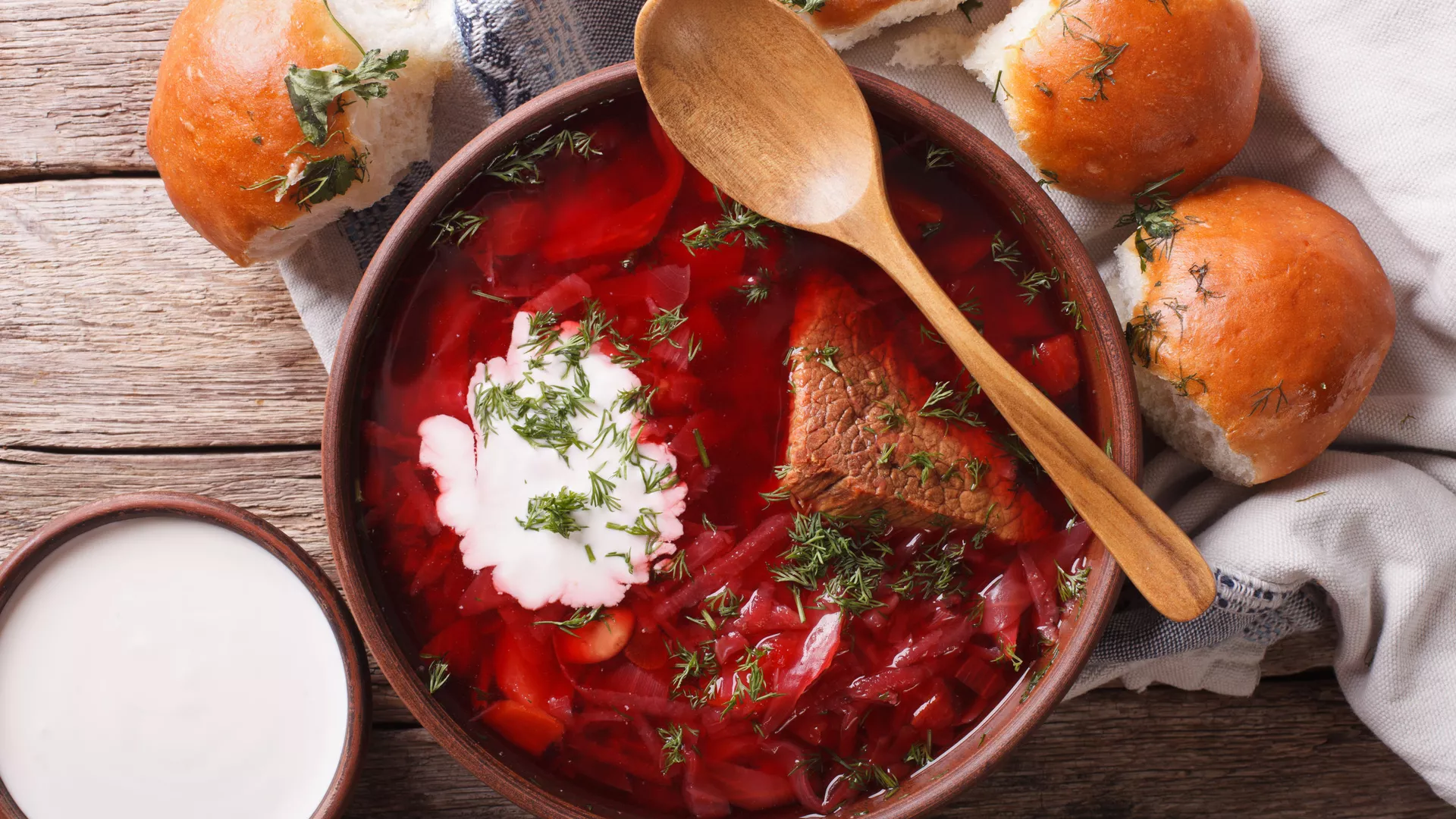 Борщ с мясом