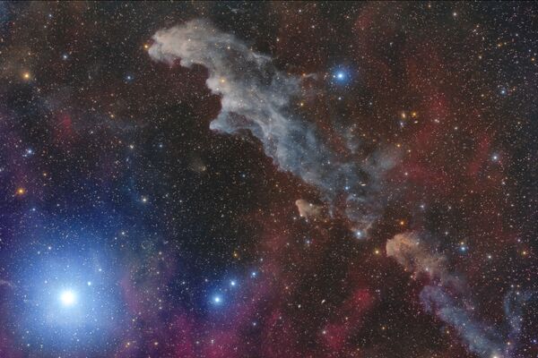 写真家のMario Cogo氏による作品『Rigel and the Witch Head Nebula （リゲルと「魔女の頭星雲」）』 - Sputnik 日本