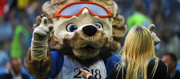 La mascota oficial del Mundial 2018 en Rusia, el lobo Zabivaka La mascota oficial del Mundial 2018 en Rusia, el lobo Zabivaka - Sputnik 日本