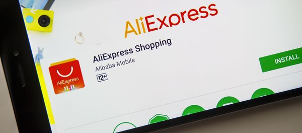 Заставка приложения AliExpress на экране смартфона Заставка приложения AliExpress на экране смартфона - Sputnik 日本