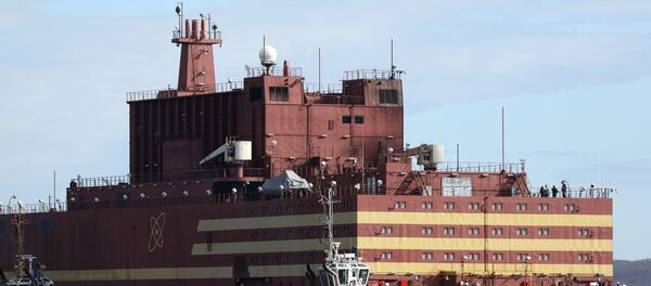 Встреча плавучего атомного энергоблока Академик Ломоносов в Мурманске Встреча плавучего атомного энергоблока Академик Ломоносов в Мурманске - Sputnik 日本