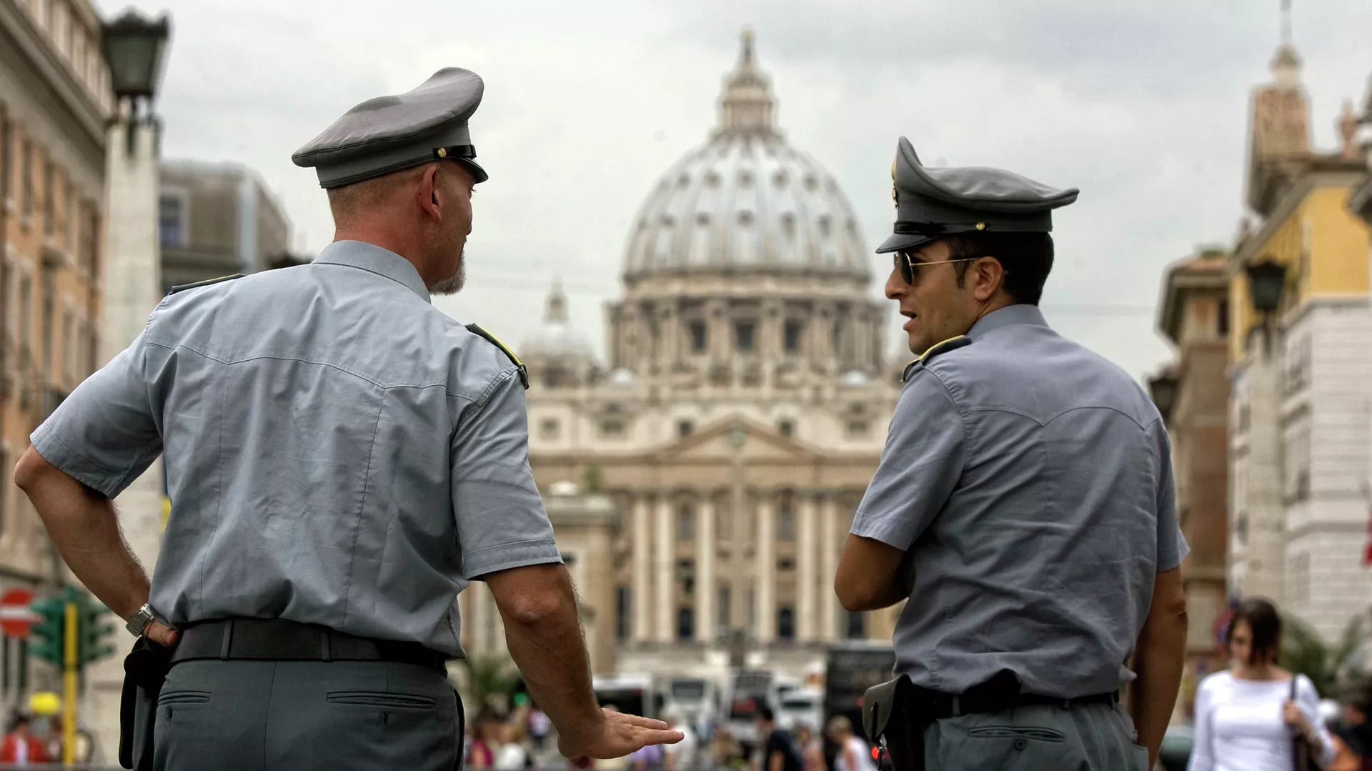 バチカンで警察官（アーカイブ写真）