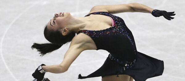 Российская фигуристка Елизавета Туктамышева выступает во время женской короткой программы. Гран-при. Хиросима - Sputnik 日本