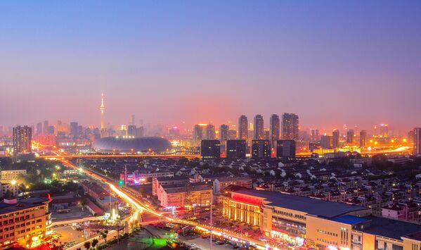 天津テレビ塔の夜景、中国 - Sputnik 日本