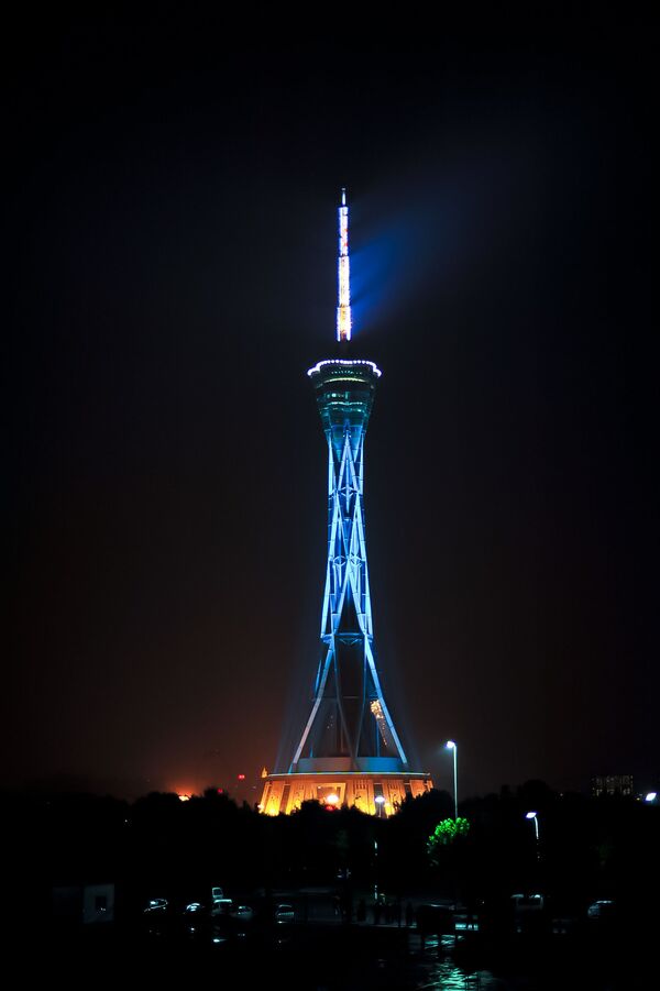 河南省の中原福塔のライトアップ、中国 - Sputnik 日本
