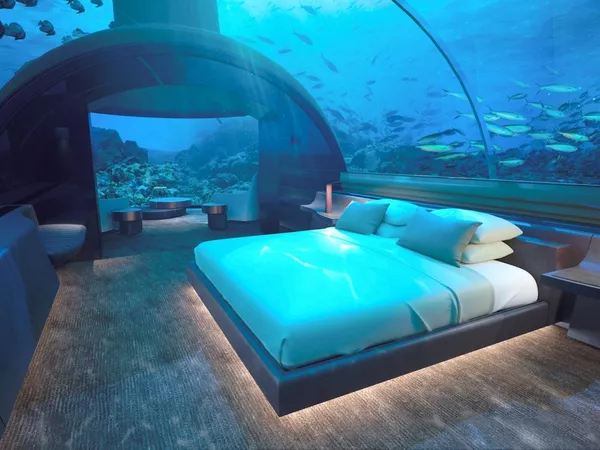 ホテル「Conrad Maldives Rangali Island」の水中部屋 ホテル「Conrad Maldives Rangali Island」の水中部屋 - Sputnik 日本