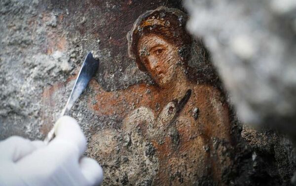 Найденная фреска на руинах города Помпеи - Sputnik 日本