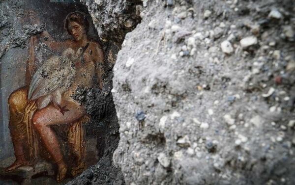 Найденная фреска на руинах города Помпеи - Sputnik 日本