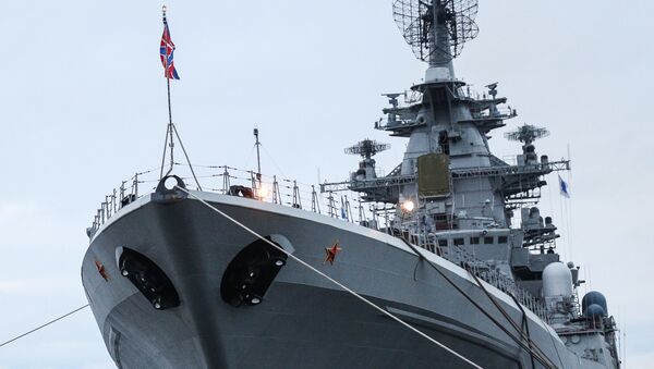 北方艦隊旗艦の重原子力ミサイル巡洋艦「ピョートル・ヴェリーキイー」 - Sputnik 日本