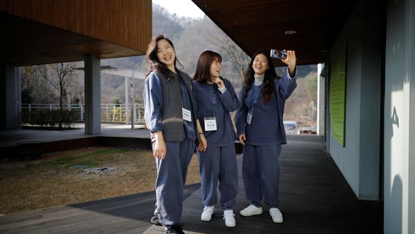 Гости комплекса Prison Inside Me в Южной Корее - Sputnik 日本