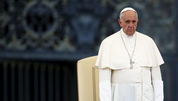 Pope Francis leads a Jubilee vigil prayer in Saint Peter's Square at the Vatican April 2, 2016. - Sputnik 日本