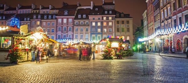 Рождественская ярмарка в центре Варшавы - Sputnik 日本