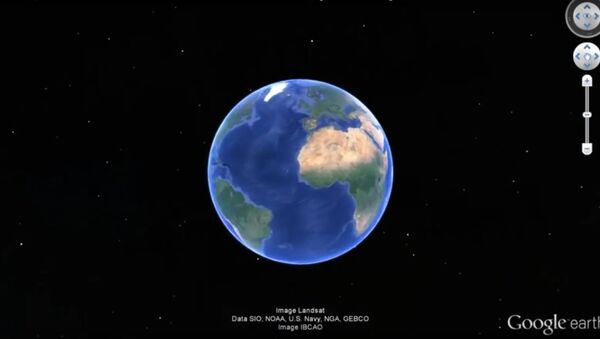 UFO 5 5 km in the Pacific Ocean off the coast of Mexico Google earth image - Sputnik 日本
