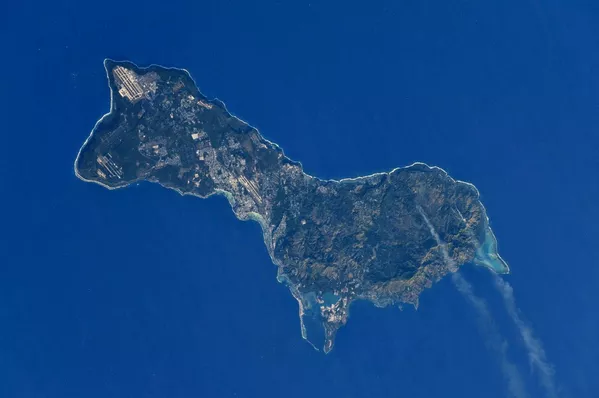 ＩＳＳで撮影した宇宙から見たグアム島 - Sputnik 日本