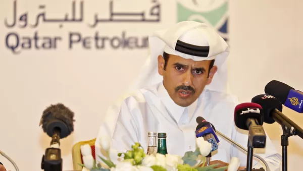 Saad Sherida al-Kaabi, Katars Energieminister und ehemaliger Chef von Qatar Petroleum (Archivbild) - Sputnik 日本