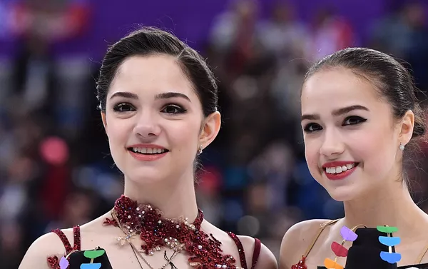 2018年平昌五輪に出場したザギトワとメドベージェワ 2018年平昌五輪に出場したザギトワとメドベージェワ - Sputnik 日本