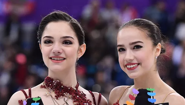 2018年平昌五輪に出場したザギトワとメドベージェワ（アーカイブ写真） - Sputnik 日本