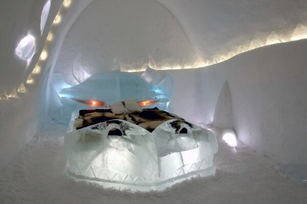 スウェーデン北部ユッカスヤルビの氷のホテル「Dragon」 - Sputnik 日本