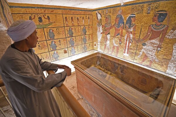 ツタンカーメン王の黄金の石棺　エジプト - Sputnik 日本