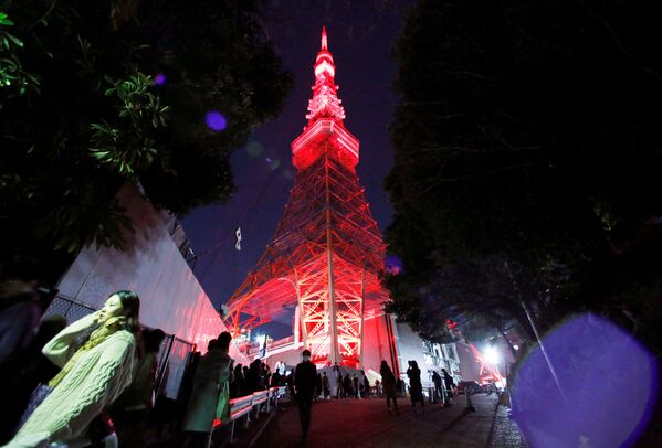 東京タワーのライトアップ　東京 - Sputnik 日本