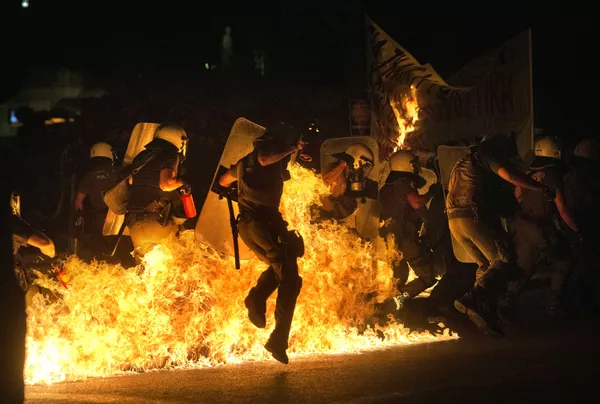 アテネで新たな経済政策に反対するデモ アテネで新たな経済政策に反対するデモ - Sputnik 日本