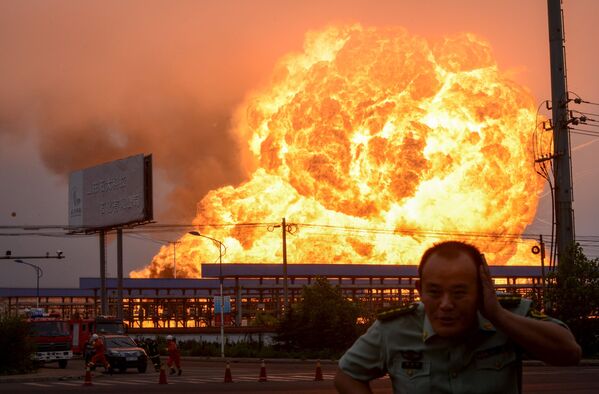 中国の石油化学工場で爆発 - Sputnik 日本