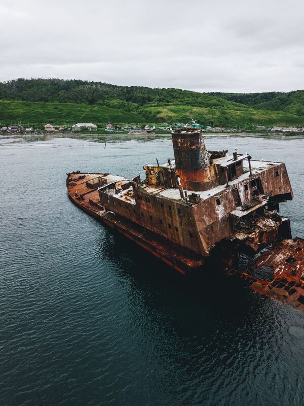 船「アスカニヤ」、ロシアのサハリン州ホルムスク市 - Sputnik 日本